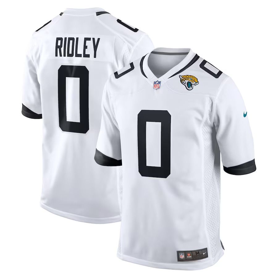 Men Jacksonville Jaguars #0 Calvin Ridley Nike White Game NFL Jersey